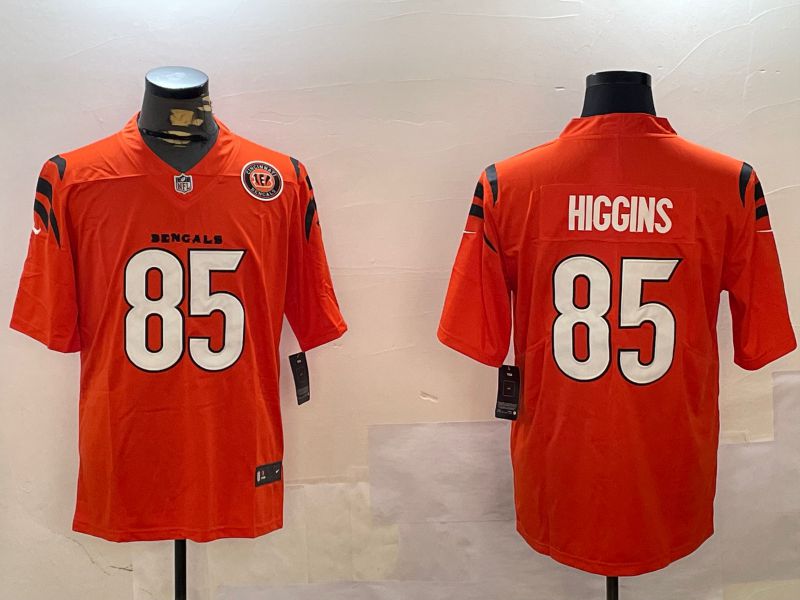 Men Cincinnati Bengals #85 Higgins Orange Second generation 2024 Nike Limited NFL Jersey style 1->philadelphia eagles->NFL Jersey